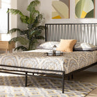 Baxton Studio Jeanette Modern and Contemporary Black Bronze Finished Metal Full Size Platform Bed