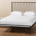 Baxton Studio Jeanette Modern and Contemporary Black Bronze Finished Metal Full Size Platform Bed