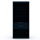 Manhattan Comfort Mulberry Contemporary Modern 36" Wardrobe Closet in Midnight Blue