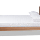 Baxton Studio Keagan Mid-Century Modern Transitional Walnut Brown Finished Wood King Size Platform Bed