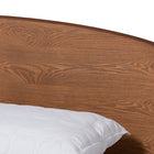 Baxton Studio Keagan Mid-Century Modern Transitional Walnut Brown Finished Wood King Size Platform Bed