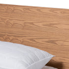 Baxton Studio Haines Modern and Contemporary Walnut Brown Finished Wood Queen Size Platform Bed