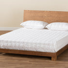 Baxton Studio Haines Modern and Contemporary Walnut Brown Finished Wood Queen Size Platform Bed