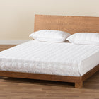 Baxton Studio Haines Modern and Contemporary Walnut Brown Finished Wood King Size Platform Bed