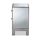Baxton Studio Fadri Contemporary Glam and Luxe Mirrored 2-Drawer End Table