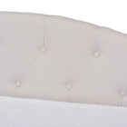 Baxton Studio Becker Modern and Contemporary Transitional Beige Fabric Upholstered Twin Size Daybed with Trundle