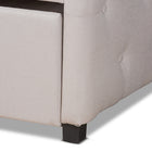 Baxton Studio Becker Modern and Contemporary Transitional Beige Fabric Upholstered Twin Size Daybed with Trundle