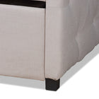 Baxton Studio Becker Modern and Contemporary Transitional Beige Fabric Upholstered Full Size Daybed with Trundle