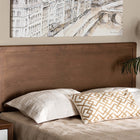 Baxton Studio Alan Modern and Contemporary Transitional Ash Walnut Finished Wood Queen Size Headboard 