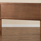 Baxton Studio Alan Modern and Contemporary Transitional Ash Walnut Finished Wood King Size Headboard