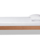 Baxton Studio Kuro Modern and Contemporary Walnut Brown Finished Wood Twin Size Platform Bed