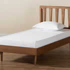Baxton Studio Kuro Modern and Contemporary Walnut Brown Finished Wood Twin Size Platform Bed