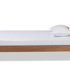 Baxton Studio Michi Modern and Contemporary Ash Walnut Finished Wood Twin Size Bed