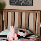 Baxton Studio Duncan Modern and Contemporary Ash Walnut Finished Wood Twin Size Headboard