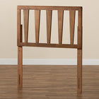 Baxton Studio Duncan Modern and Contemporary Ash Walnut Finished Wood Twin Size Headboard
