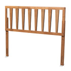 Baxton Studio Duncan Modern and Contemporary Ash Walnut Finished Wood Full Size Headboard