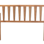 Baxton Studio Duncan Modern and Contemporary Ash Walnut Finished Wood King Size Headboard