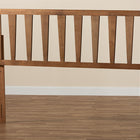 Baxton Studio Duncan Modern and Contemporary Ash Walnut Finished Wood King Size Headboard