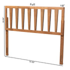 Baxton Studio Duncan Modern and Contemporary Ash Walnut Finished Wood King Size Headboard