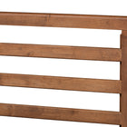 Baxton Studio Ryo Mid-Century Modern Transitional Walnut Brown Finished Wood Twin Size Platform Bed