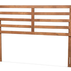 Baxton Studio Akemi Modern and Contemporary Ash Walnut Finished Wood Full Size Headboard