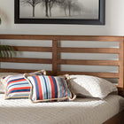 Baxton Studio Akemi Modern and Contemporary Ash Walnut Finished Wood Full Size Headboard