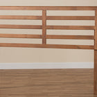 Baxton Studio Akemi Modern and Contemporary Ash Walnut Finished Wood Queen Size Headboard