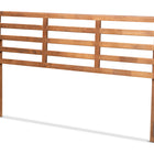 Baxton Studio Akemi Modern and Contemporary Ash Walnut Finished Wood King Size Headboard