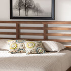 Baxton Studio Akemi Modern and Contemporary Ash Walnut Finished Wood King Size Headboard