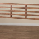 Baxton Studio Akemi Modern and Contemporary Ash Walnut Finished Wood King Size Headboard