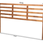Baxton Studio Akemi Modern and Contemporary Ash Walnut Finished Wood King Size Headboard