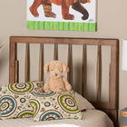 Baxton Studio Valin Modern and Contemporary Ash Walnut Finished Wood Twin Size Headboard
