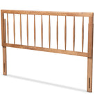 Baxton Studio Valin Modern and Contemporary Ash Walnut Finished Wood King Size Headboard