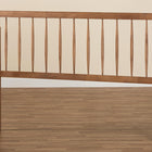 Baxton Studio Valin Modern and Contemporary Ash Walnut Finished Wood Queen Size Headboard
