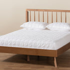 Baxton Studio Toru Mid-Century Modern Ash Walnut Finished Wood Full Size Platform Bed
