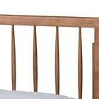 Baxton Studio Sora Mid-Century Modern Ash Walnut Finished Wood Queen Size Platform Bed