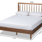 Baxton Studio Sora Mid-Century Modern Ash Walnut Finished Wood Full Size Platform Bed
