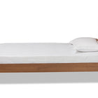 Baxton Studio Yori Mid-Century Modern Walnut Brown Finished Wood Twin Size Platform Bed