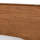 Baxton Studio Yori Mid-Century Modern Walnut Brown Finished Wood Twin Size Platform Bed
