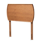 Baxton Studio Laurien Mid-Century Modern Ash Walnut Finished Wood Twin Size Headboard