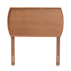 Baxton Studio Laurien Mid-Century Modern Ash Walnut Finished Wood Twin Size Headboard