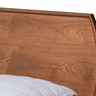 Baxton Studio Aimi Mid-Century Modern Walnut Brown Finished Wood Queen Size Platform Bed