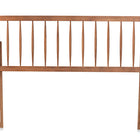 Baxton Studio Norman Modern and Contemporary Transitional Ash Walnut Finished Wood King Size Headboard