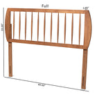 Baxton Studio Norman Modern and Contemporary Transitional Ash Walnut Finished Wood King Size Headboard