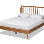 Baxton Studio Emiko Modern and Contemporary Walnut Brown Finished Wood Queen Size Platform Bed
