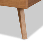Baxton Studio Emiko Modern and Contemporary Walnut Brown Finished Wood Queen Size Platform Bed
