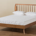 Baxton Studio Emiko Modern and Contemporary Walnut Brown Finished Wood King Size Platform Bed