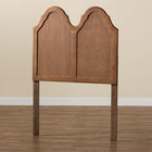 Baxton Studio Tobin Vintage Classic and Traditional Ash Walnut Finished Wood Twin Size Arched Headboard