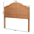 Baxton Studio Clive Vintage Traditional Farmhouse Ash Walnut Finished Wood Full Size Headboard