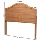 Baxton Studio Clive Vintage Traditional Farmhouse Ash Walnut Finished Wood King Size Headboard
